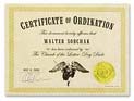 Ordination Certificate