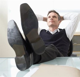 relaxed businessman