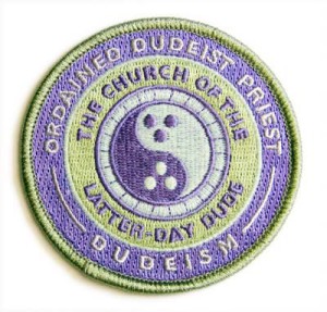Ordained Dudeist Priest Patch