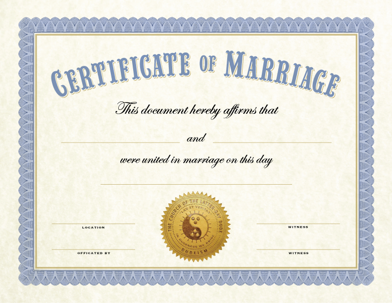 Other Certificates - Dudeism