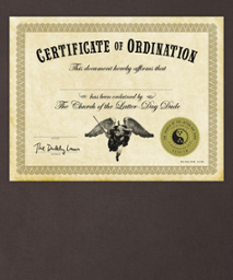 certificate of ordination