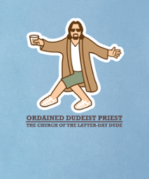 ordained dudeist priest dancing